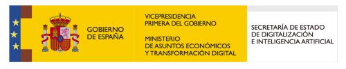 Gobierno de España. Ministerio de asuntos económicos y transformación digital