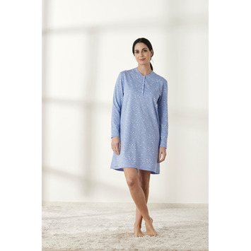 Camisola mujer manga larga corazón BELTY Celeste