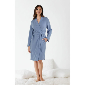 Bata mujer verano cruzar  BELTY Azul