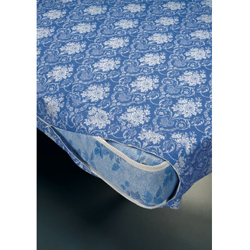 Funda colchón estampado floral antipeeling D.N. MODA HOGAR Azul