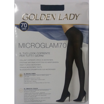 Panty tupido microfibra 70 den GOLDEN LADY Negro