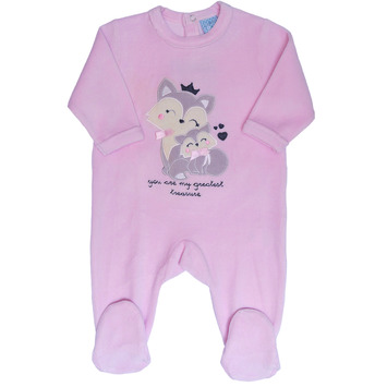 Pelele bebé algodón mapache Mushler Rosa palo