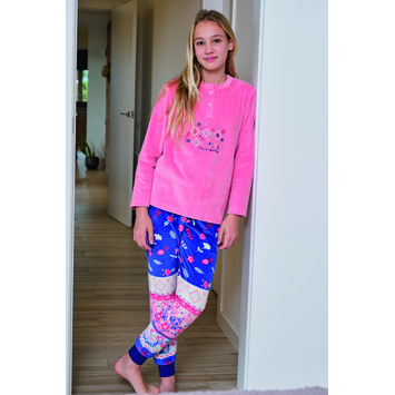 Pijama niña coralina dibujos Mushler Fucsia
