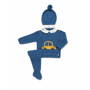 Conjunto bebé coche Juliana Azul