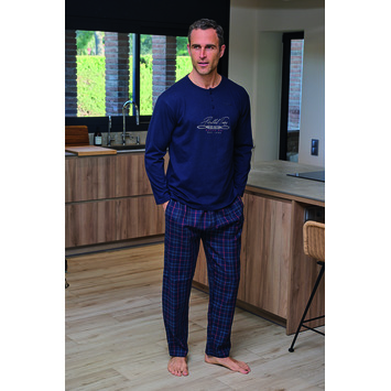 Pijama hombre algodón marinero Mushler Marino