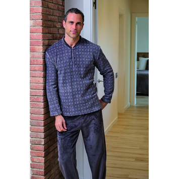 Pijama hombre coralina tapeta puño Mushler Gris