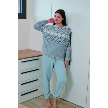 Pijama señora coralina puño Mushler Verde