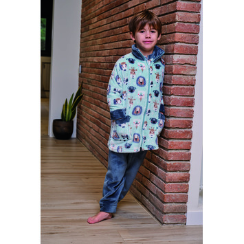 Bata infantil niño cremallera  Mushler Verde
