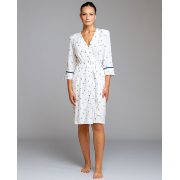 Bata mujer cruzar hojas EGATEX Blanco