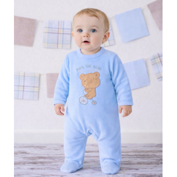 Pijama pelele bebe entero oso Mushler Rosa