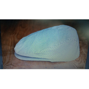 Visera hombre corchete cuadritos CARLOS LUIS ALVAREZ BRAVO Beige