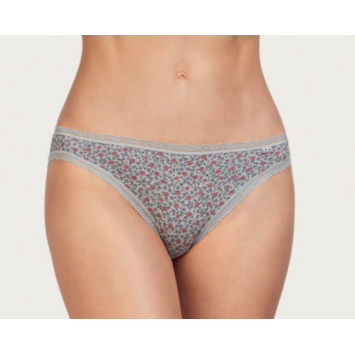 Bikini mujer algodón estampado AVET Azul