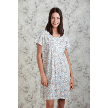 Camisón mujer algodón manga corta PIJAMAS CUE Fucsia