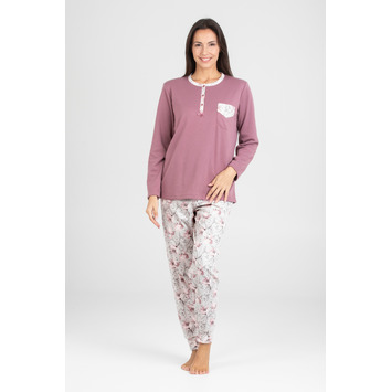 Pijama mujer invierno PETTRUS Morado