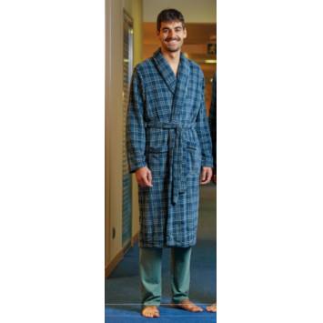Bata hombre cruzar PIJAMAS CUE Azul/Verde