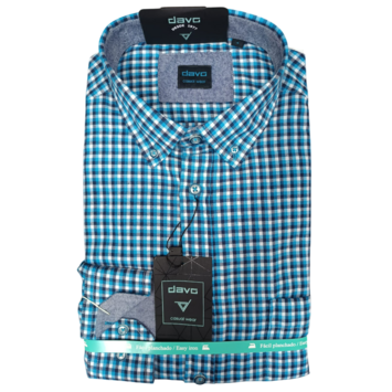 Camisa hombre viella cuadros DAVÓ Azul