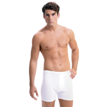 Boxer hombre invierno liso FABIO Blanco
