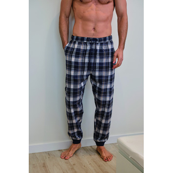 Pantalón pijama hombre viella puño Mushler Azul/marrón