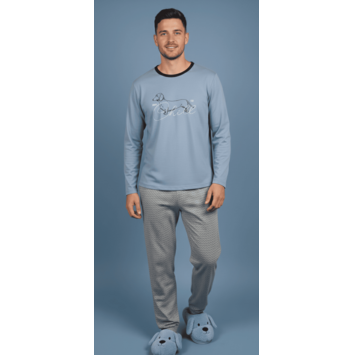 Pijama hombre perro Entredos Azul