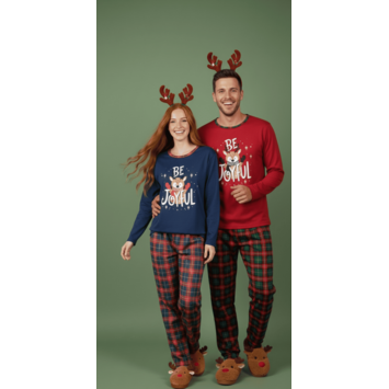 Pijama unisex navidad Entredos Rojo