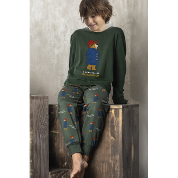 Pijama niño algodón puño PADDINGTON Aznar Innova Verde
