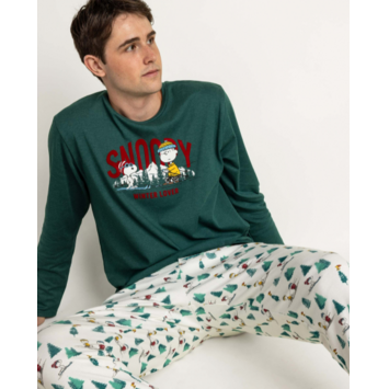 Pijama hombre snoopy AZNAR INNOVA Verde