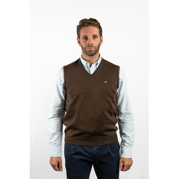 Chaleco hombre pico cerrado BROWN JURY_HOOT Gris oscuro