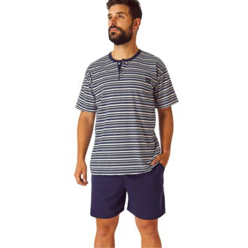 Pijama hombre corto verano DORMEN Azul