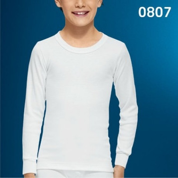 Abanderado Camiseta Interior Manga Larga Niño termal Blanco