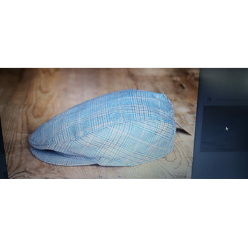 Visera hombre con corchete cuadros CARLOS LUIS ALVAREZ BRAVO Marrón