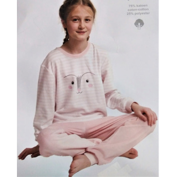 Pijama infantil niña afelpado conejo COCODREAM Rosa