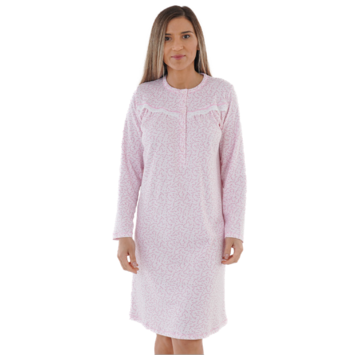 Camisón manga larga tapeta MORANTE Rosa