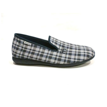 Zapatilla hombre cerrada cuadrados Muro Marino