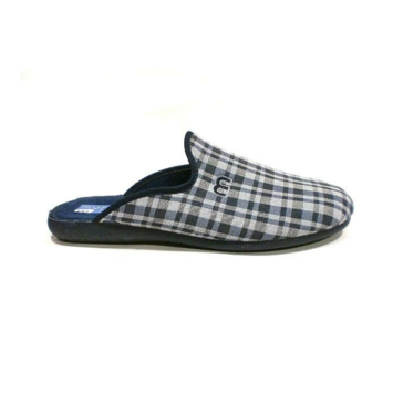 Zapatilla hombre descalza cuadros Muro Marino