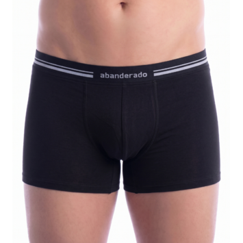 Boxer hombre cintura suave algodón  Abanderado Negro