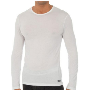 Camiseta hombre manga larga termal Abanderado Blanco