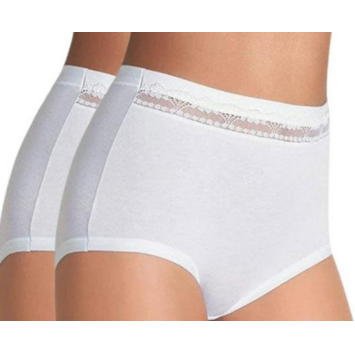 Braga mujer algodón maxi Cotonella Blanco