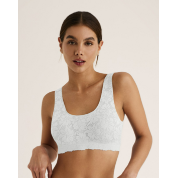 Sujetador mujer relleno sin aro tipo top SELMARK Blanco
