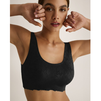 Sujetador mujer relleno sin aro tipo top SELMARK Negro