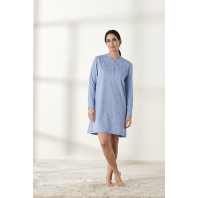 Camisola mujer manga larga corazón BELTY Celeste