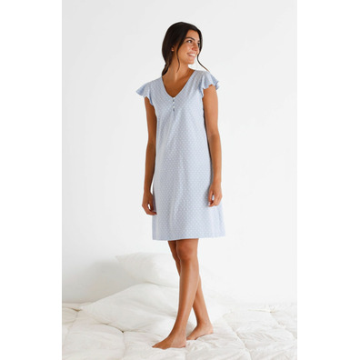 Camisola mujer hombrera  verano BELTY Celeste