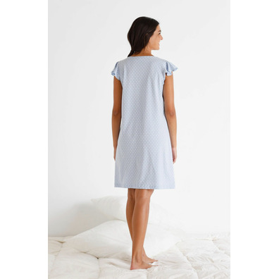 Camisola mujer hombrera  verano BELTY Celeste