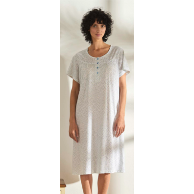 Camisón mujer algodón verano BELTY Azul
