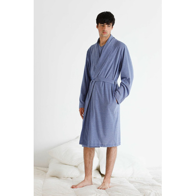 Bata hombre fina cruzar BELTY Azul