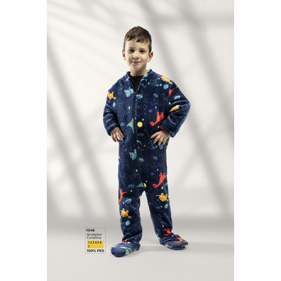 Pijama manta dinosaurios LIN Marino