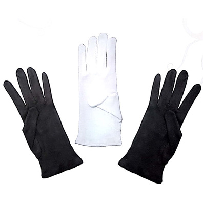 Guantes lisos algodón Couto Negro