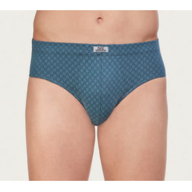 Slip hombre algodón cerrado dibujos SET Verde