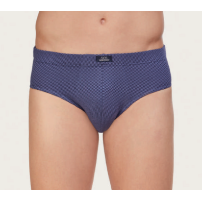 Slip hombre algodón cerrado  SET Azul