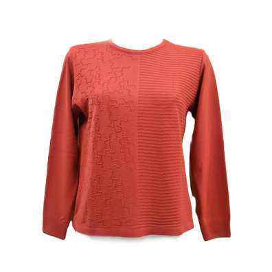 Jersey mujer cuello redondo  OMC Cobre