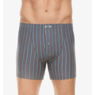 Boxer hombre abierto algodón SET Gris